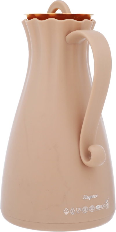 ترمس إليجانس، 1 لتر، حافظة داخلية زجاج حراري - بيج product image 3