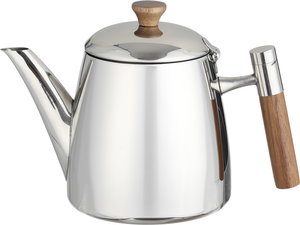 إبريق شاي ستانلس ستيل السيف غاليري، 1.36 لتر - فضي خشبي product image