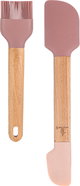 Al Saif Gallery Silicone Spatula And Brush Set - Wooden product image 2