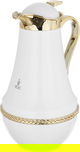 Al Saif Gallery Nouf thermos set, 0.7 / 1 liter, 2 pieces, thermal glass inner container, stainless steel outer shell - golden white product image 8