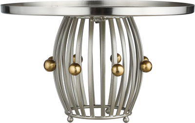 ستاند تقديم ستانلس ستيل السيف غاليري، 25x25x15 سم ، دائري - فضي ذهبي product image 2