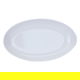 صحن ميلامين السيف غاليري، 8.5 انش، بيضاوي مسطح - أبيض product image 1