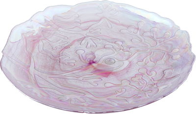 Alsaif Gallery Glass Dessert Serving Platter, 32x32x3 - Clear Blue product image 2