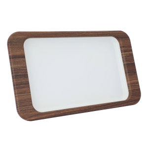 Tofariyah SteelAl Saif Gallery, 45 x 30.2 x 4.2 cm, rectangle, wooden edge, large - white product image