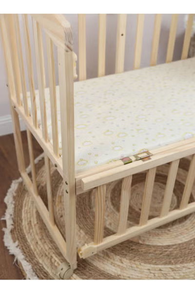 سرير اطفال خشب فان مومنت، 90×40 سم، مع ناموسية - خشبي product image 5