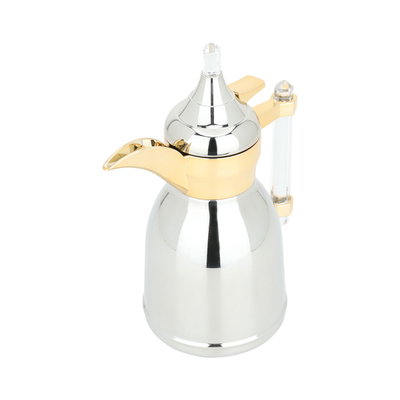 Alsaif Gallery Tamim 3 Thermos, 600 ml, Steel Inner Container, Steel Outer Body - Silver Gold product image 5