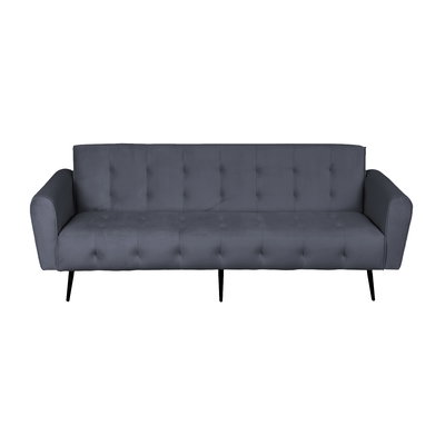 كنبة سرير مونتيلا خشب سويدي باك كومفورت، 190x70x90 سم، قماش مخمل - رمادي product image 2