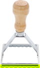 Steel Dough Cutter With Wooden Handle, Al Saif Gallery, 7 X 7 X 11 Cm - Silver product image 1