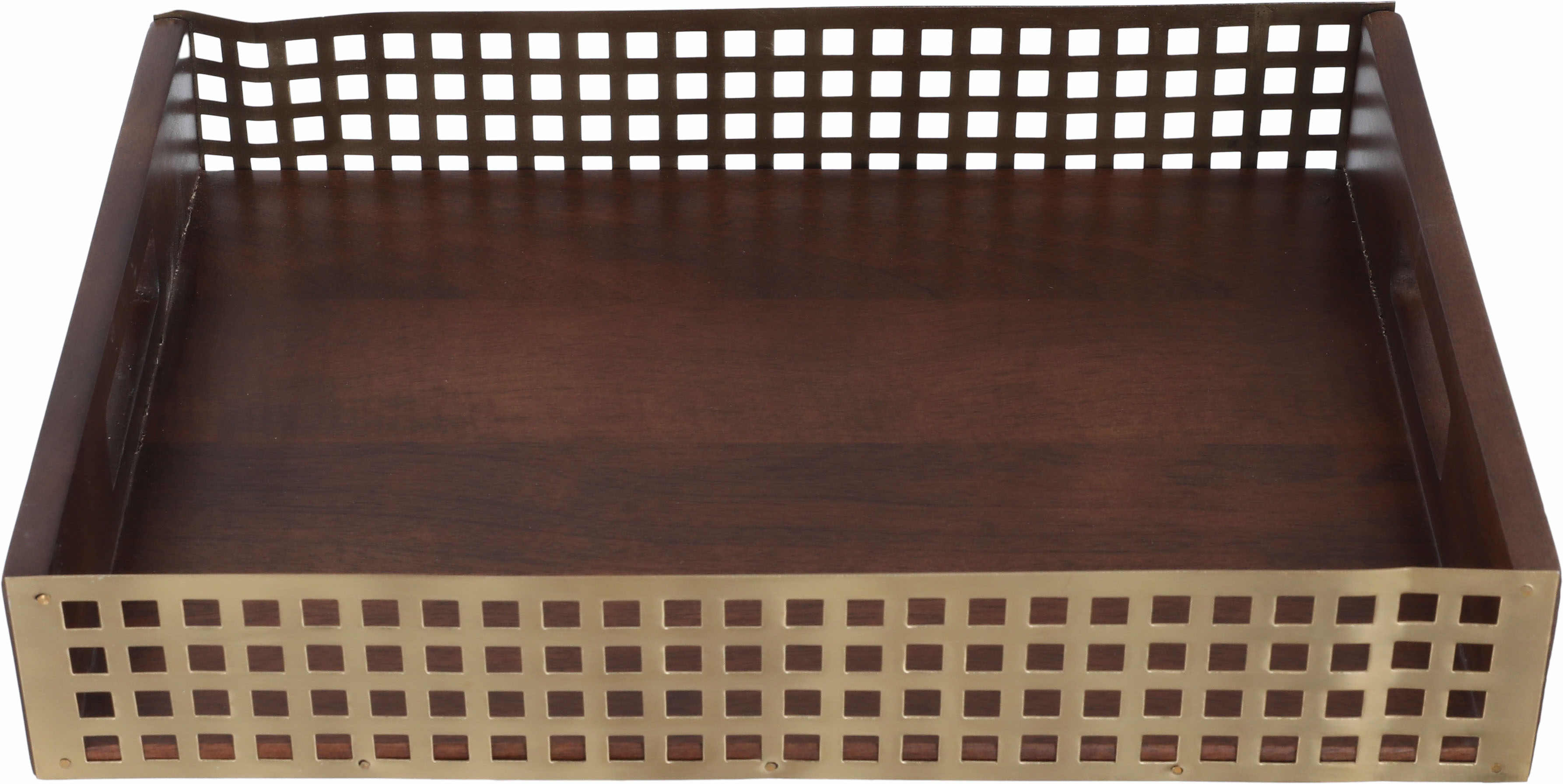 Saif Gallery wooden serving tofir, 35x25x6.3 cm, rectangle, small - brown product image