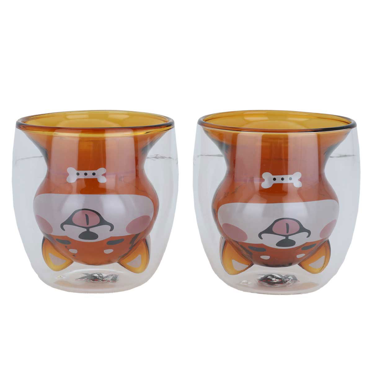 Al Saif Gallery glass cup set, thermal, 180 ml, 2 pieces - transparent product image