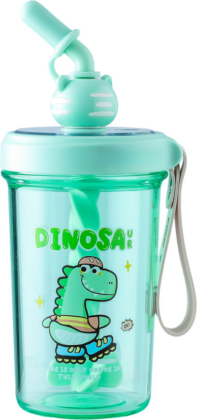 مطارة بلاستيك للاطفال مع غطاء سيفسو، 500 مل - اخضر فاتح product image 3