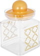 طقم علب بهارات بلاستيك السيف غاليري، بغطاء ذهبي، 3 قطع - شفاف product image 3