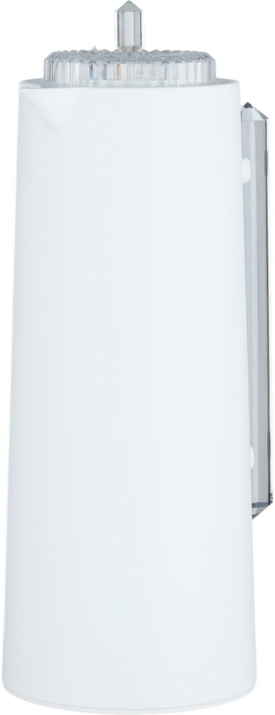 Glory Lean Thermos, 1 Liter, Glass Inner Container, Push Button, Transparent Handle - White product image 4