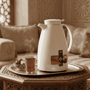 Lima Thermos, 1 liter, glass inner container, pressure - Pearl product image 2