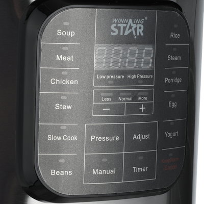 Winning Star ST-9314 Electric Pressure Cooker, 1300W, 8L, 14 Functions, Digital, Touch Control - Black Silver product image 8