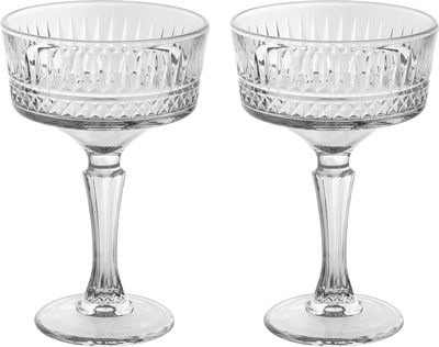 Al Saif Gallery Glass Serving Set, 2 Pieces, Round, Base - Clear product image 1