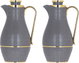 طقم ترامس حصة السيف غاليري، 1 / 1لتر، 2 حبة، حافظة داخلية زجاج حراري - رمادي غامق product image 2