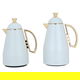 Al Saif Gallery Ruwayda thermos set, 1 liter, thermal glass inner container, steel outer shell - white product image 1