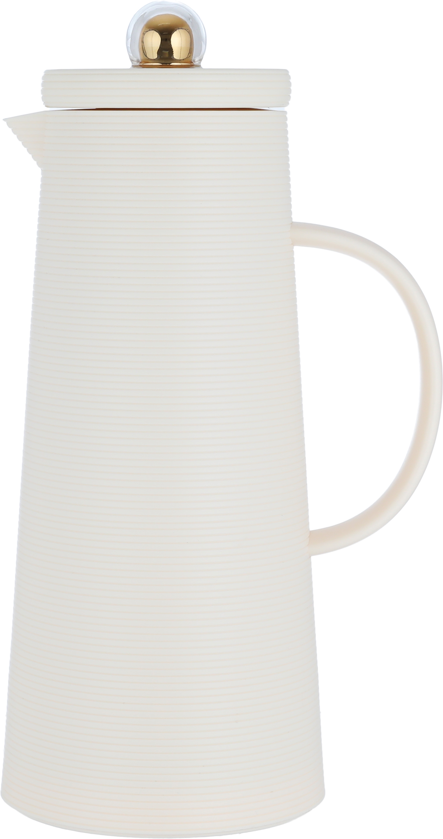 Al Saif Gallery Royal 8 thermos, 1 liter, thermal glass inner container, plastic outer shell - light beige product image 1