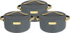 طقم حافظات كندة استيل السيف غاليري، 3 قطع - رمادي غامق product image 1