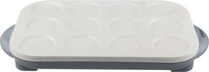 صانعة مصابيب وبانكيك جرانيت إديسون، 1200 واط، 12 موضع، 4 قطع، MK-12 - رمادي بيج product image