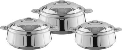 طقم حافظات طعام استيل السيف غاليري، 3 قطع - فضي product image 1