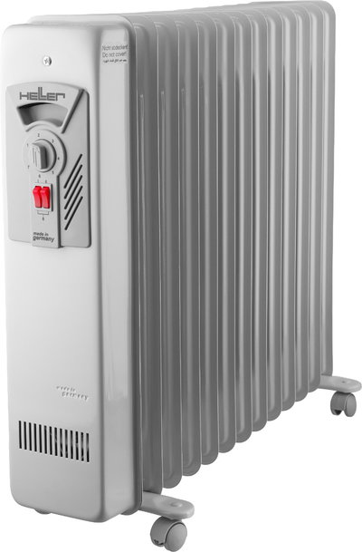 دفاية زيت كهربائية هيلر، 13 ريشه، 2275/2500 واط، MAS2513 - رمادي فاتح product image 1