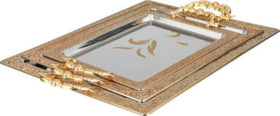 طقم طوفريات هند ستانلس استيل السيف بلص، 3 قطع - فضي ذهبي product image 1