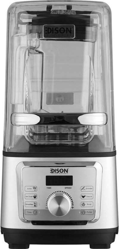 خلاط سماش إديسون، 1600 واط، 2 لتر، 6 وظائف، 6 شفرات، HS-606C - فضي product image 1