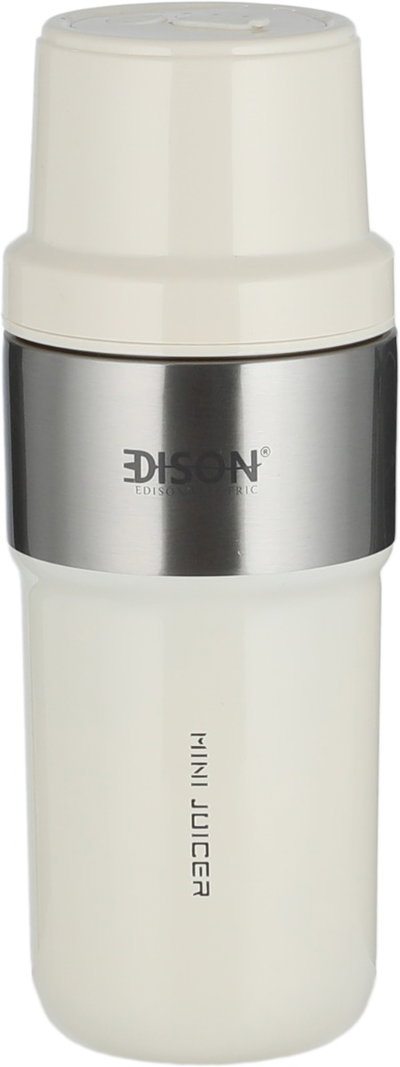 Edison GC-ZK37B Fit Mate Stainless Steel Blender, 80W, 400ml, 1300mAh Battery, 1 Speed, Stainless Steel Blades - Silver White product image 1