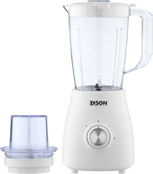 Edison Electric Blender with Grinder, 500 Watts, 1.5 Liters, 2 Speeds, BL9026-CB - White product image