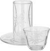 Al Saif Gallery Glass Cups and Saucers Set, 18 Pieces, with Saucers - Clear product image 1