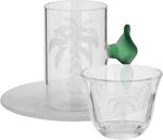 Al Saif Gallery Glass Cups and Saucers Set, 18 Pieces, with Saucers - Clear product image 1