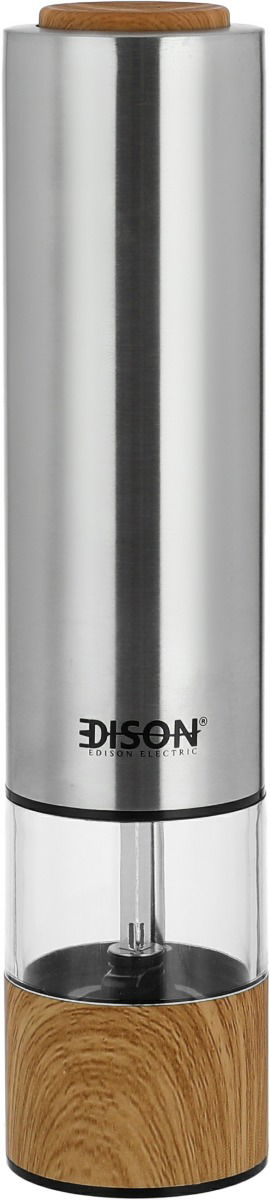 Edison MG705C/S Spice Grinder, 2.4W, 60ml, 2 Grind Settings - Wood Silver product image 1