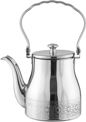 ابريق شاي استيل السيف غاليري، 0.7 لتر، نقش اسلامي - فضي product image
