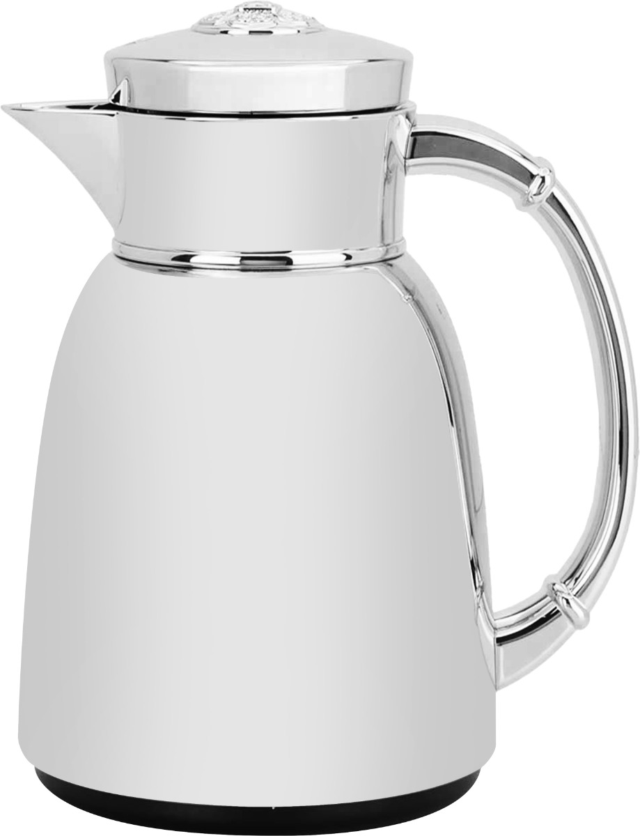 Al Saif Gallery Yatooq thermos, 650 ml, glass inner container, plastic outer shell - silver product image