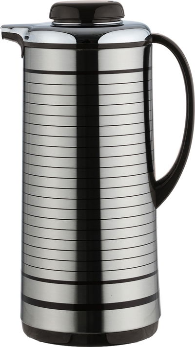 Al Saif Plus Kawasaki Thermos, 1.9 Liters, Glass Interior - Dark Brown Silver product image 1