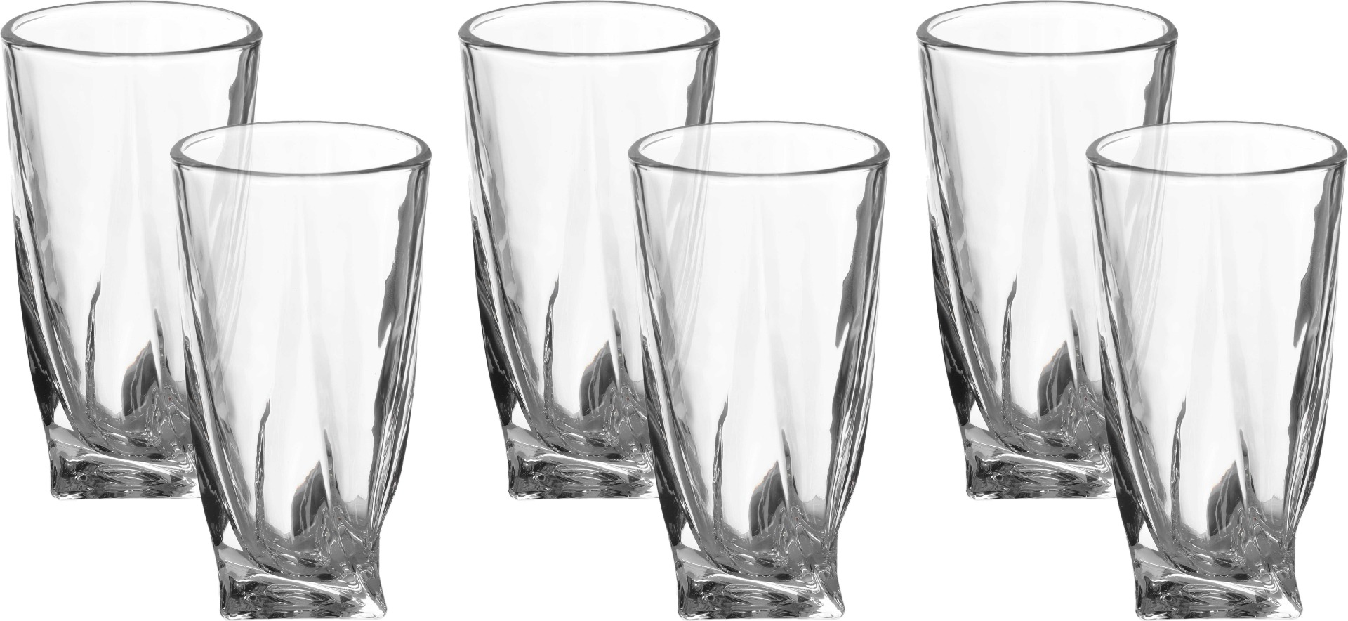 Al Saif Gallery Glass Cups Set, 6 Pieces - Clear product image 1