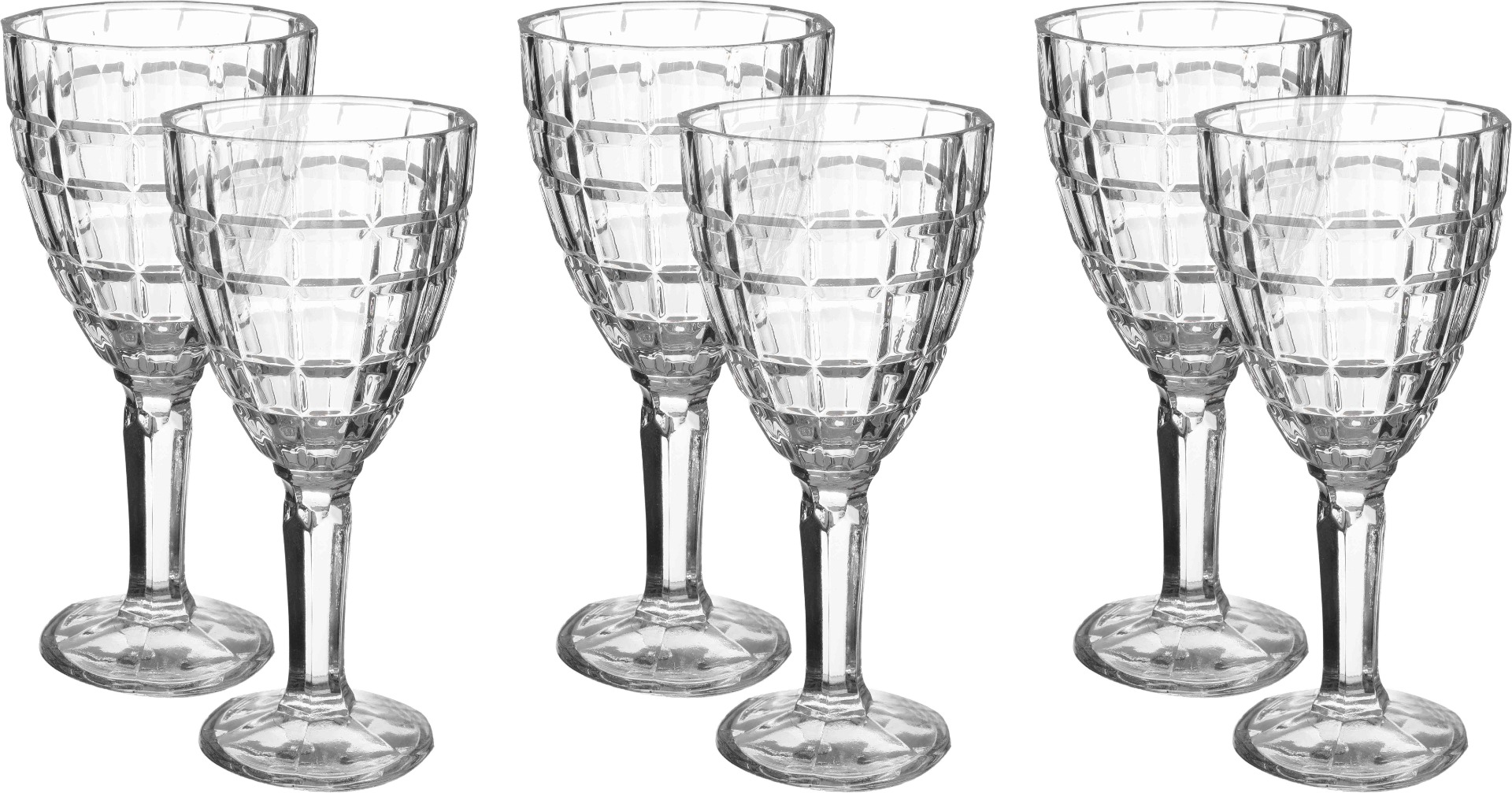 Al Saif Gallery Glass Cups Set, 6 Pieces - Clear product image