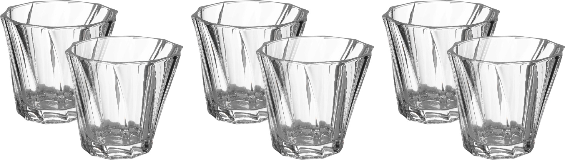 طقم أكواب شاي زجاج السيف غاليري، 6 قطعة - شفاف product image 2