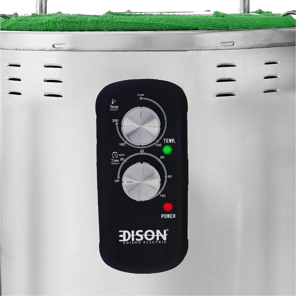 برميل مندي كهربائي إديسون، 2200 واط، 61 لتر - فضي product image 7