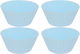 قوالب كب كيك سيلكون السيف غاليري، 4 قطع، 8×8×3.8 سم - أزرق product image 1