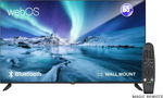 تلفزيون بدون اطار سمارت ام تي سي، 65 بوصة، ريسيفر مدمج، UHD 4K، نظام ويب اوس، MT65UH430WOS - اسود product image 1