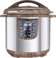 Edison Electric Pressure Pot, Granite Inner Pot, 1000 watt, 6L, 10 Cooking Functions, GT601-W/WD1 - Wood Brown product image 2