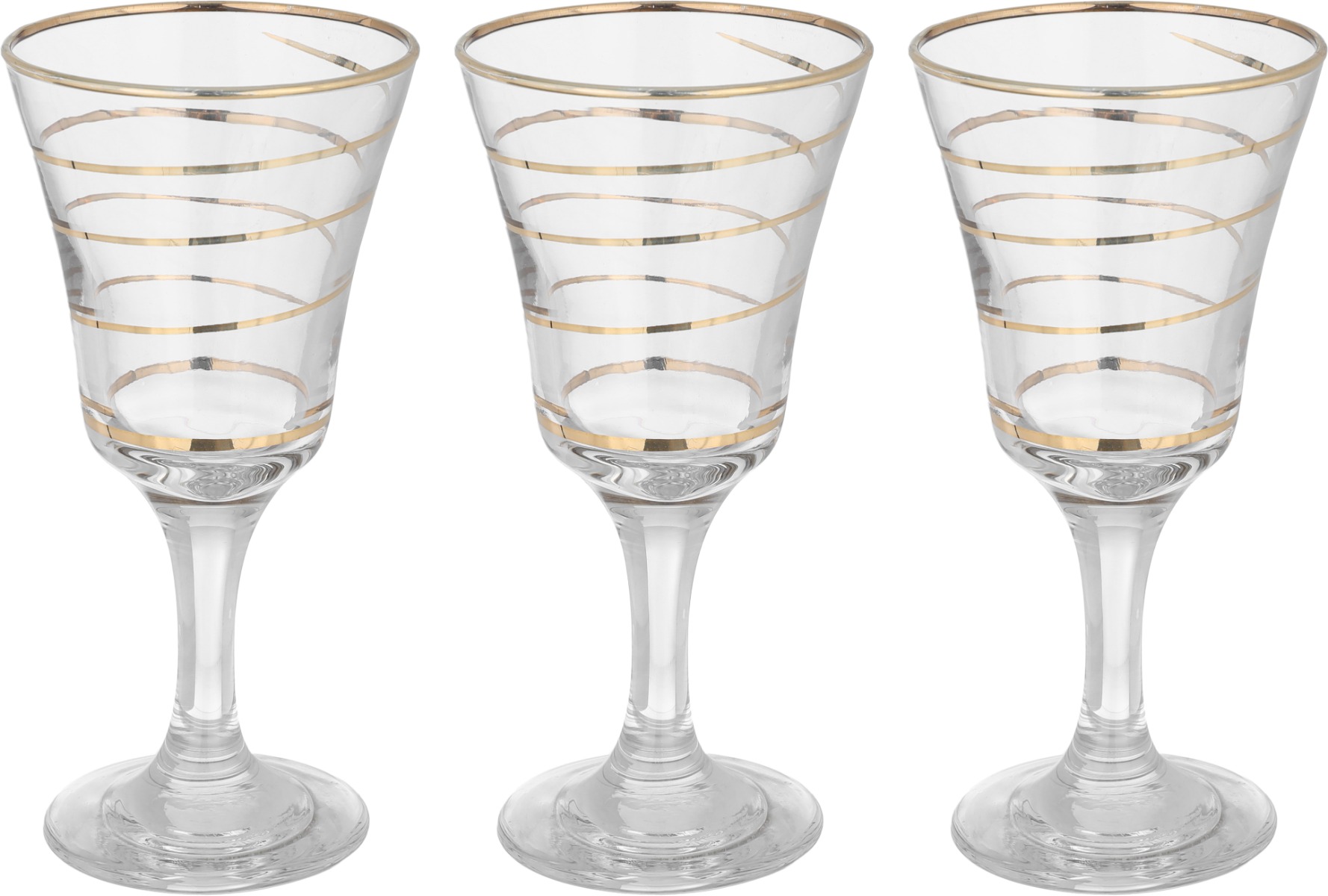 Al Saif Gallery Amira Glass Cups Set, 0.3 L, 3 Pieces - Clear product image 1