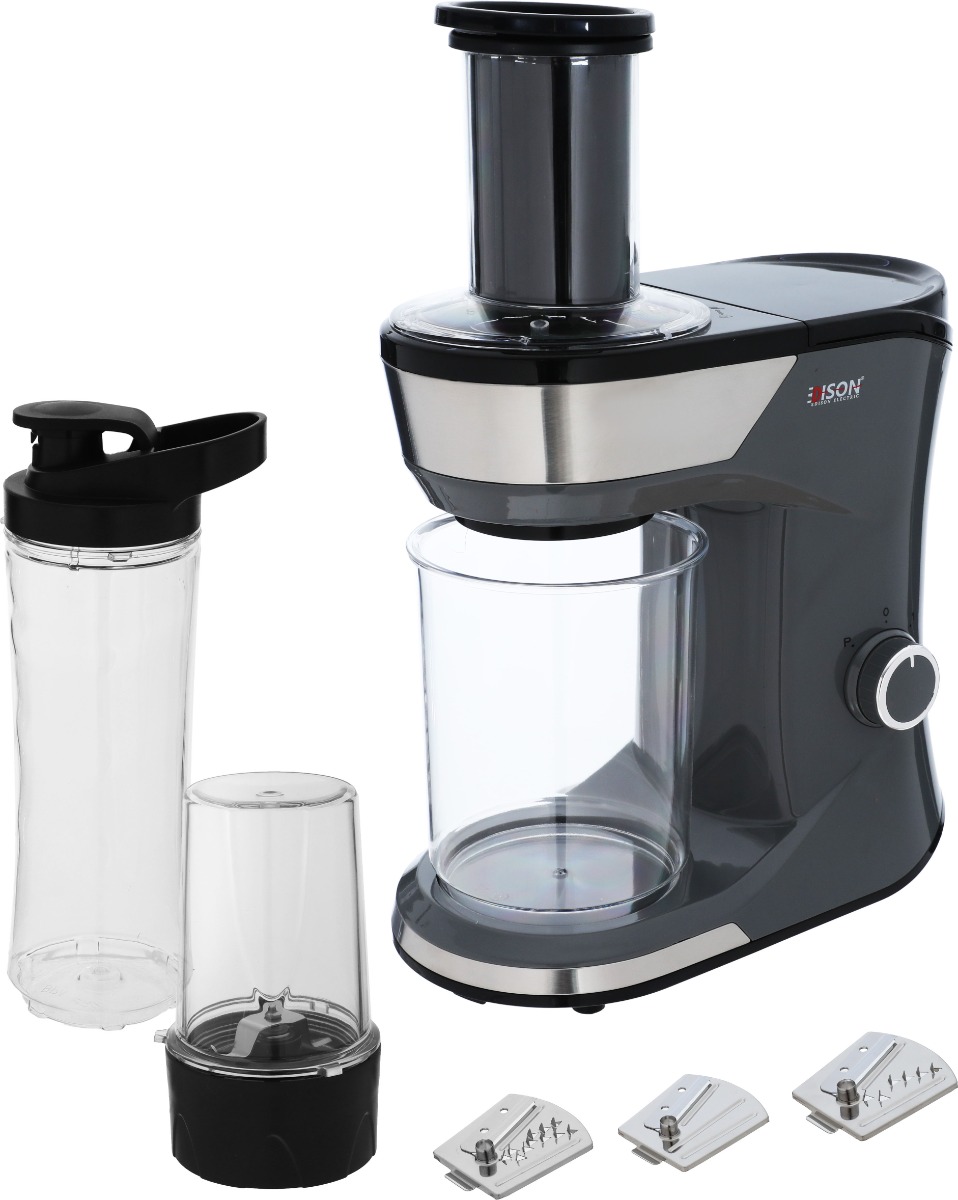 Edison Food Processor + Blender, 0.6L, 300W, 2 Speeds - Dark Grey product image