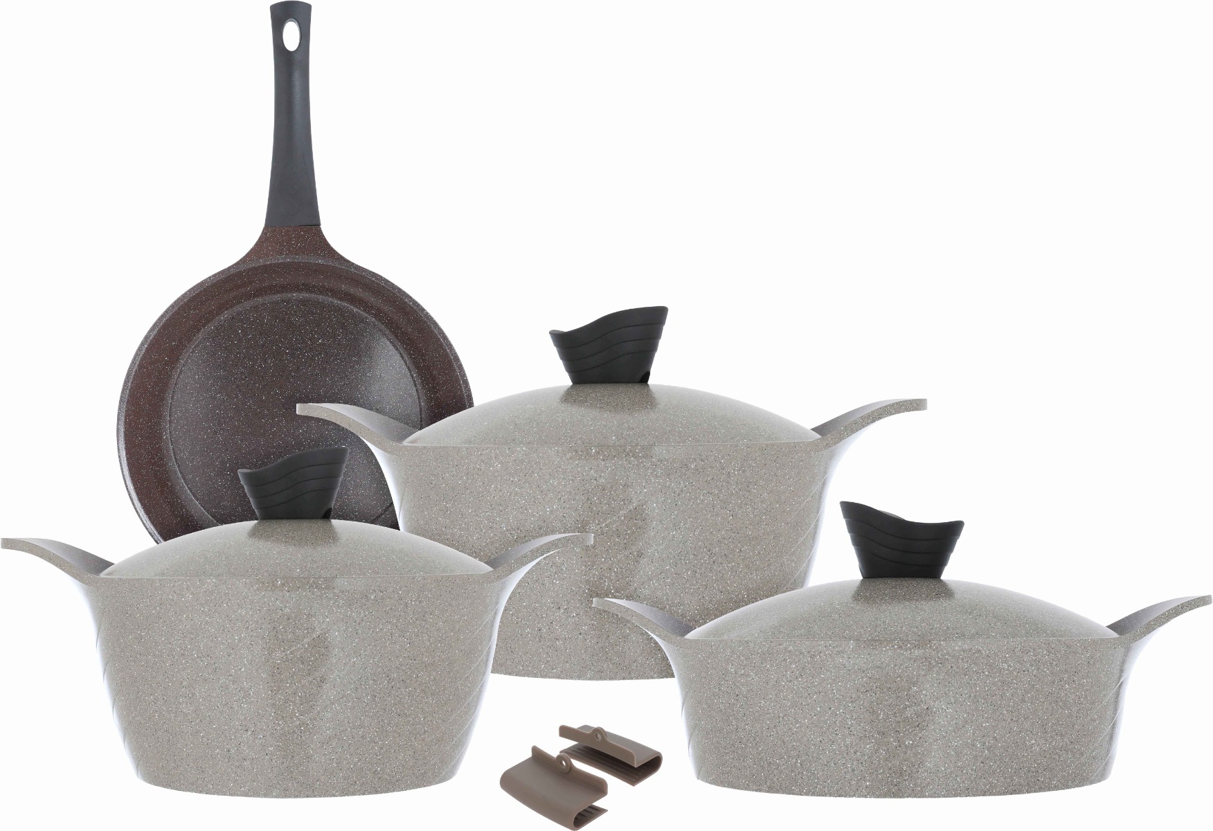 طقم قدور جرانيت تورنادو، 7 قطع - بيج product image