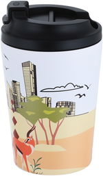 Al Saif Gallery Stainless Steel Deer Print Vacuum Insulated Mug, 360 ml, 12 oz - White product image 1