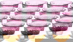 Amber Saudi Coffee Cup Set, Stainless Steel Glass, 12 Pieces, 80ml, Gold Base - Purple Gold product image 1