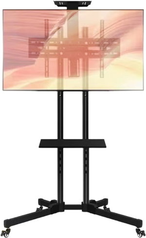 حامل تلفزيون متنقل معدن فيسيو، 32-75 بوصة،رف معدني، VBC3275 - اسود product image